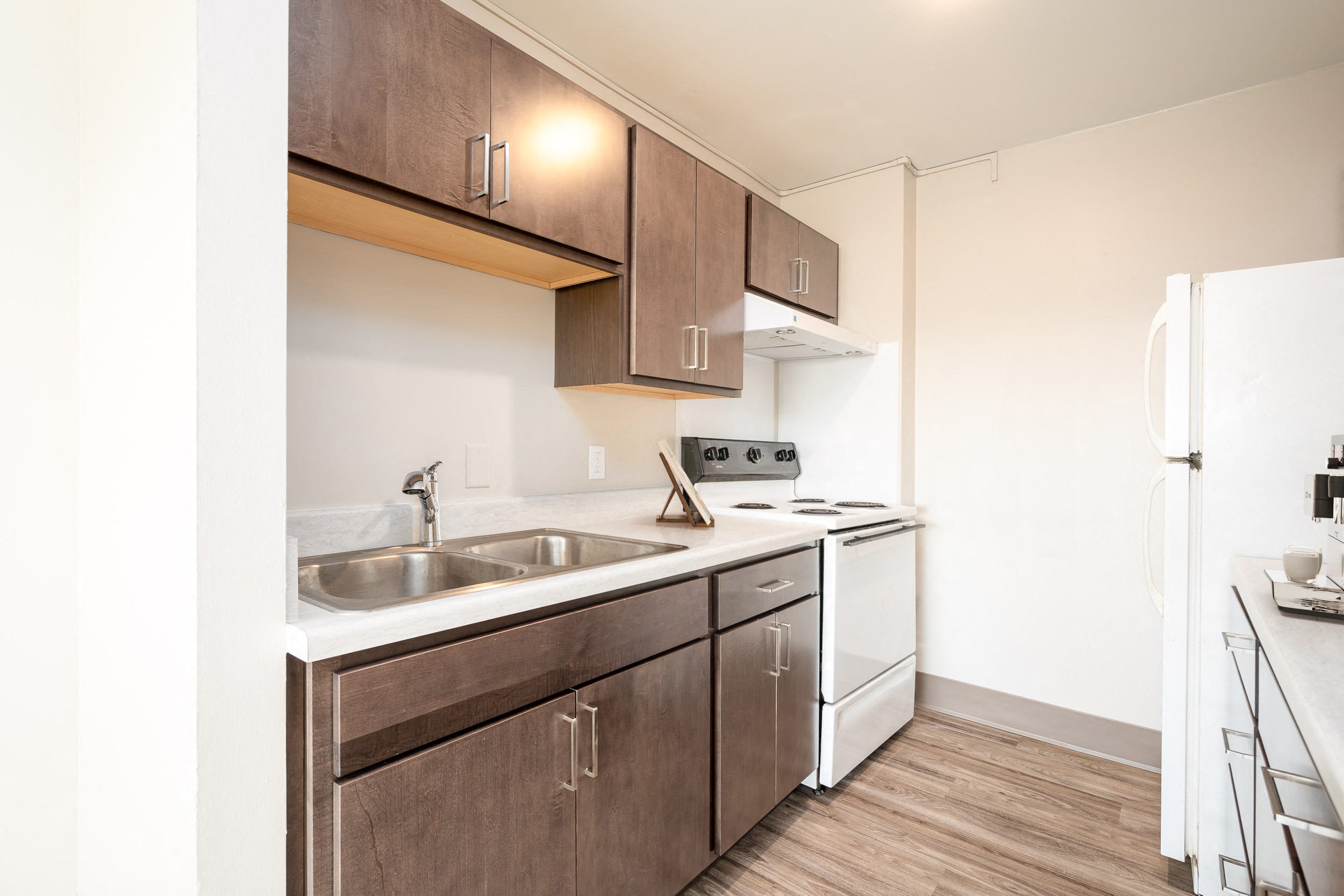 Full Kitchens with Refrigerator, Stove, and Dishwasher
